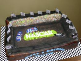 NASCAR themed cake